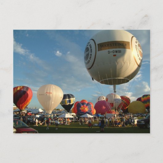 Ballon Fiesta Gas Ballooning Briefkaart (Voorkant)