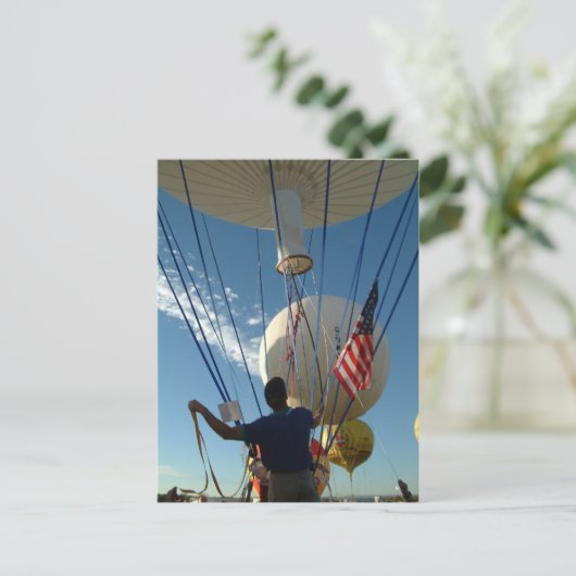Ballon Fiesta Gas Ballooning Briefkaart (Staand voorkant)