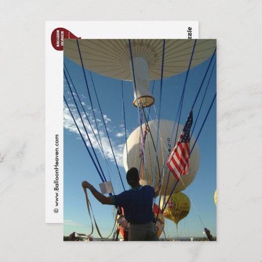 Ballon Fiesta Gas Ballooning Briefkaart (Voorkant / Achterkant)