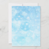 Ballon Floral Boy Baby shower Invitation Kaart (Achterkant)