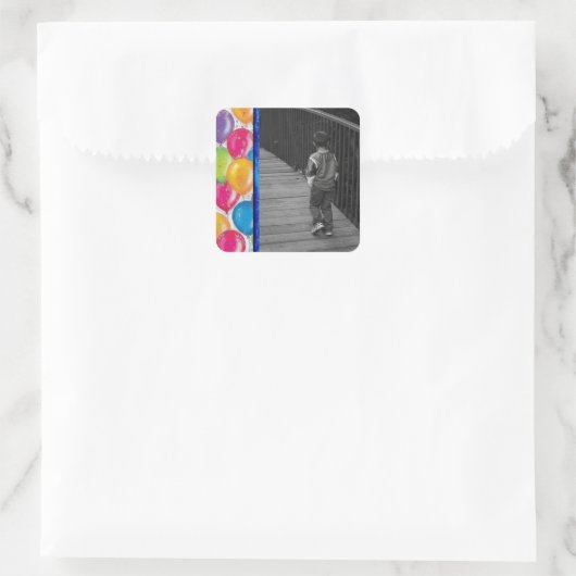 Ballon foto Stickers Sjabloon (Tas)