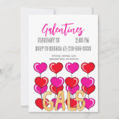 Ballon Galentine's uitnodiging (Voorkant)
