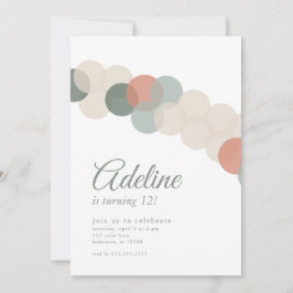 Ballon Garland Birthday Invitation Kaart