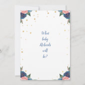 Ballon Geslacht onthullen uitnodiging jongen of me (Achterkant)