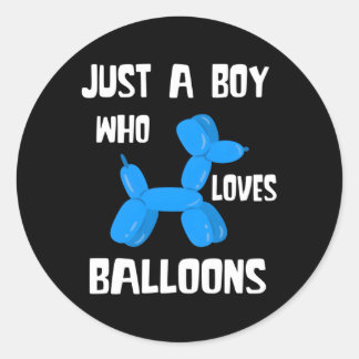 Ballon gewoon een ballon Bender ballon dier Ronde Sticker