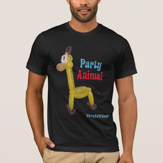 Ballon Giraffe - partijdier T-shirt (Voorkant)
