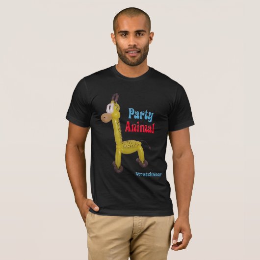 Ballon Giraffe - partijdier T-shirt (Voorkant volledig)