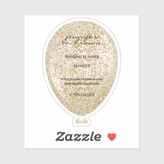 Ballon Glitter Sparkle Texture Sticker (Vel)