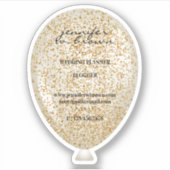 Ballon Glitter Sparkle Texture Sticker (Voorkant)