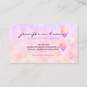 Ballon Glitter Weddenschap Visitekaartje (Achterkant)