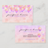 Ballon Glitter Weddenschap Visitekaartje (Voorkant / Achterkant)