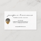 Ballon Gold Event Party Planning Glitz Visitekaartje (Achterkant)