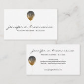 Ballon Gold Event Party Planning Glitz Visitekaartje (Voorkant / Achterkant)