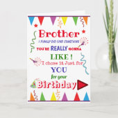 BALLON grappig ondeugend onbeleefd oom broer Kaart (Voorkant)