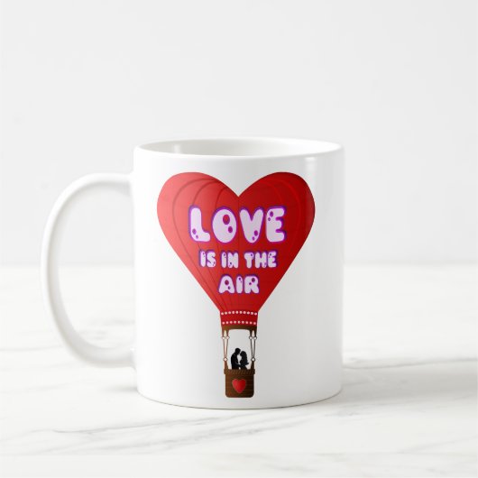 Ballon Hart Liefde Koffiemok (Links)
