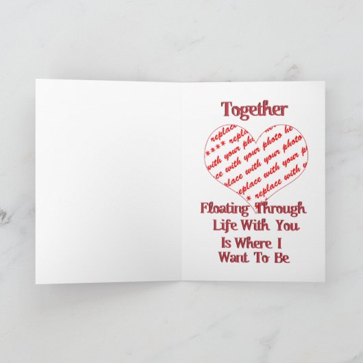 Ballon Hearts Valentijn-invoegtoepassing Feestdagen Kaart (Binnen)