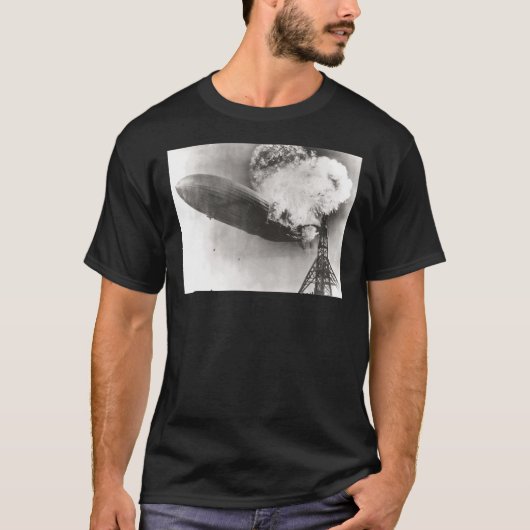 Ballon Hindenburg poster Premium Scoop T-Shirt (Voorkant)