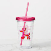Ballon Hond Acryl Drinkbeker (Achterkant)