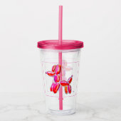 Ballon Hond Acryl Drinkbeker (Voorkant)