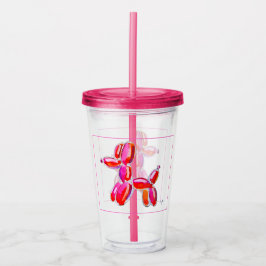 Ballon Hond Acryl Drinkbeker