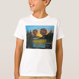 Ballon Hot Air rijdt over de RenmaDesign T-shirt