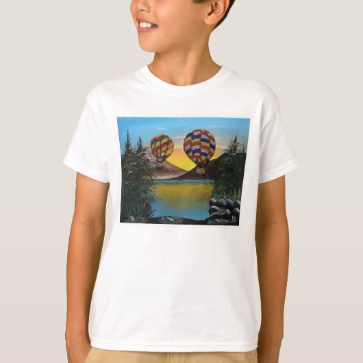 Ballon Hot Air rijdt over de RenmaDesign T-shirt (Voorkant)