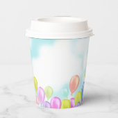 ballon huisdier hond papieren bekers (Achterkant)