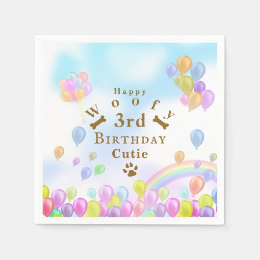 ballon huisdier hond servet (Voorkant)