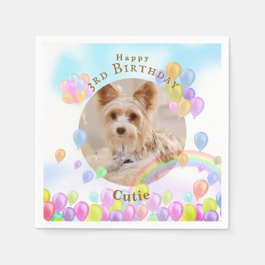 ballon huisdier hond servet (Voorkant)