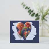 ballon in een ballon briefkaart (Staand voorkant)