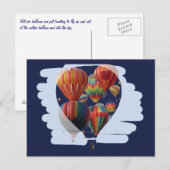 ballon in een ballon briefkaart (Voorkant / Achterkant)