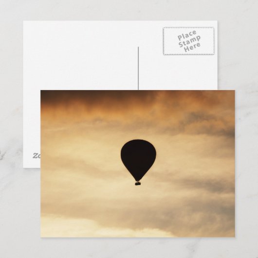 Ballon in Sky Briefkaart (Voorkant / Achterkant)