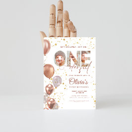 Ballon Is Ze Niet Ouderwets 1e Verjaardag 3 Foto Kaart