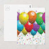 ballon_jarig_card_pas-r11e61ed9b9074290b briefkaart (Voorkant / Achterkant)