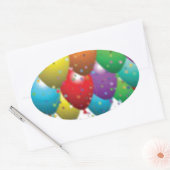 ballon_jarig_card_pas-r11e61ed9b9074290b ovale sticker (Envelop)