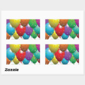 ballon_jarig_card_pas-r11e61ed9b9074290b rechthoekige sticker (Vel)