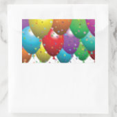 ballon_jarig_card_pas-r11e61ed9b9074290b rechthoekige sticker (Tas)