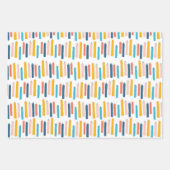 Ballon Kaars Verjaardagsfeest Inpakpapier Vel (Voorkant 2)