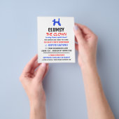 Ballon Kinder Entertainer, Clown Adverteren Flyer (Hand)