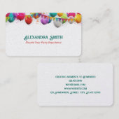 Ballon Kinder partij Visitekaartje (Voorkant / Achterkant)