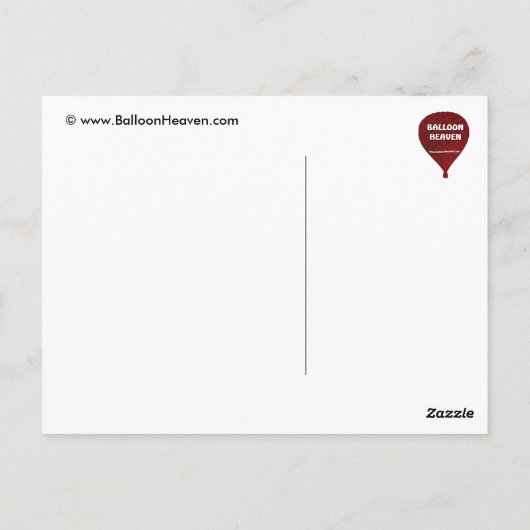 Ballon kuiken2 briefkaart (Achterkant)