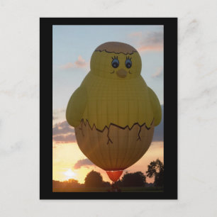 Ballon kuiken2 briefkaart