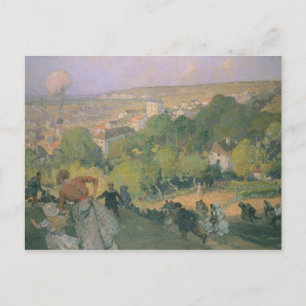 Ballon Landing at Pre St-Gervais, c.1885 Briefkaart