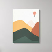 Ballon Landscaped Uitzicht Canvas Afdruk (Voorkant)