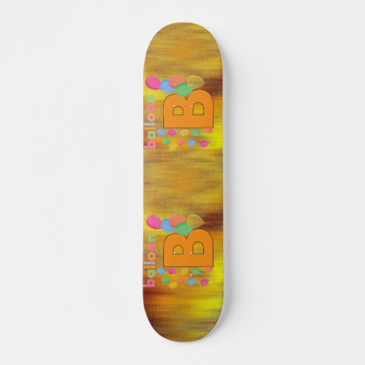 Ballon Letter B Skateboard (Voorkant)
