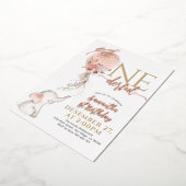 Ballon Little Miss Onederful Girl 1e verjaardag Folie Uitnodiging (Gedraaid)