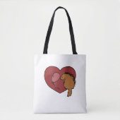 Ballon Loves Porcupine Tote Bag (Voorkant)