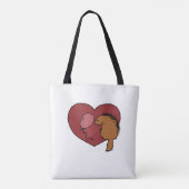 Ballon Loves Porcupine Tote Bag (Achterkant)