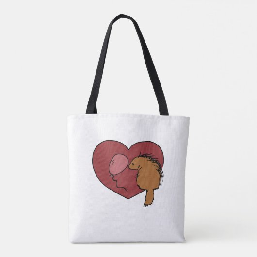Ballon Loves Porcupine Tote Bag (Achterkant)