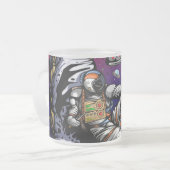 ballon matglas koffiemok (Voorkant links)